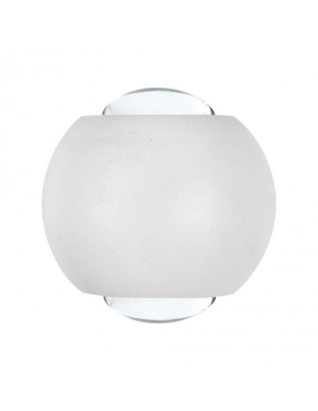 10585-Lampada LED da Muro Sferica  Doppio Fascio Luminoso Colore Bianco  IP-1