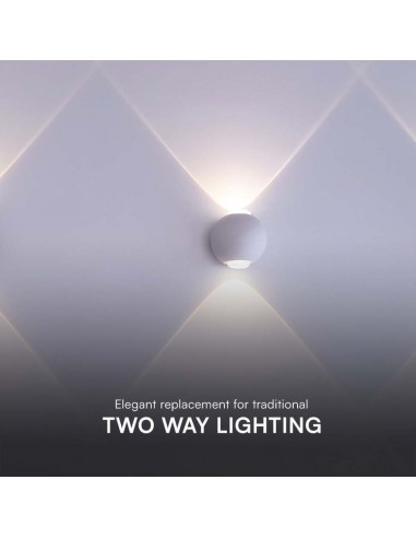 Lampada LED da Muro Sferica 2W Doppio...