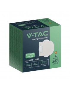 10591-Applique LED da Muro  con  Fasci Luminosi Corpo Bianco  IP-1 2