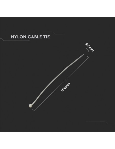 11159-Fascetta per Cavi xmm Colore Bianco Confezione  pezzi-3