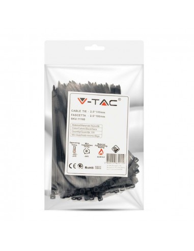 11160-Fascetta per Cavi xmm Colore Nero Confezione  pezzi-2