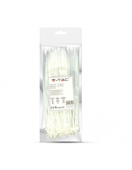 11163-Fascetta per Cavi xmm Colore Bianco Confezione  pezzi-2