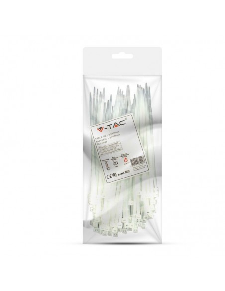 11165-Fascetta per Cavi xmm Colore Bianco Confezione  pezzi-2