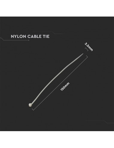 11165-Fascetta per Cavi xmm Colore Bianco Confezione  pezzi-3