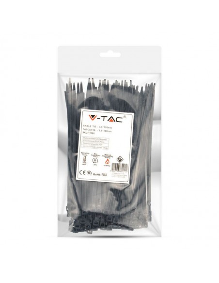 11166-Fascetta per Cavi xmm Colore Nero Confezione  pezzi-2