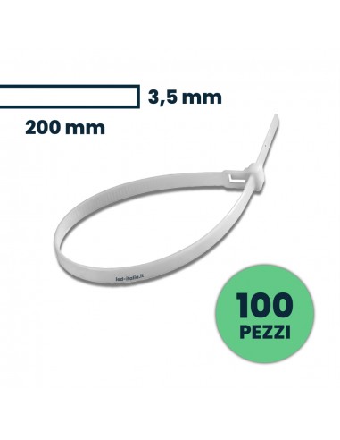 11167-Fascetta per Cavi xmm Colore Bianco Confezione  pezzi-1