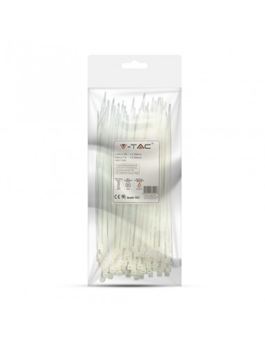 11167-Fascetta per Cavi xmm Colore Bianco Confezione  pezzi-2