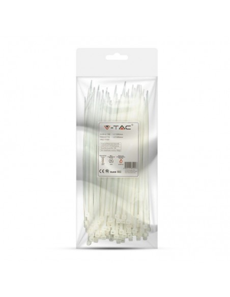 11167-Fascetta per Cavi xmm Colore Bianco Confezione  pezzi-2