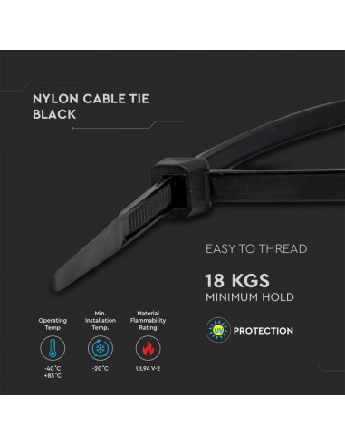 11168-Fascetta per Cavi xmm Colore Nero Confezione  pezzi-6