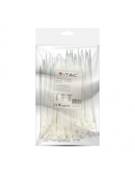 11171-Fascetta per Cavi xmm Colore Bianco Confezione  pezzi-2