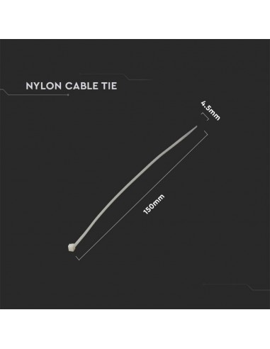 11171-Fascetta per Cavi xmm Colore Bianco Confezione  pezzi-3