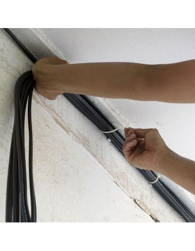 11171-Fascetta per Cavi xmm Colore Bianco Confezione  pezzi-4