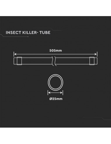 11217-Tubo LED T  G per Zanzariera Elettrica VT--3