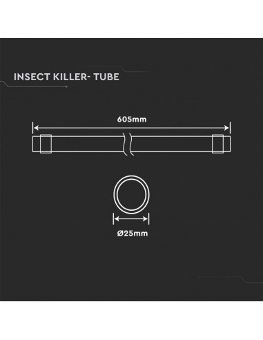 11218-Tubo LED T  G per Zanzariera Elettrica VT--3