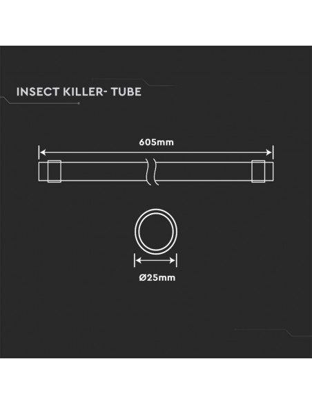 11218-Tubo LED T  G per Zanzariera Elettrica VT--3