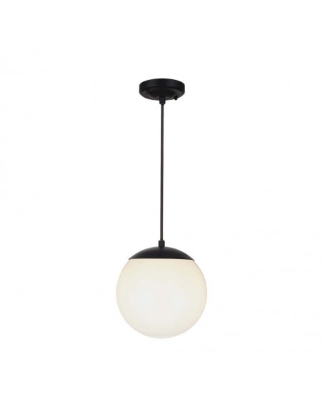 11825-Lampadario LED da Soffitto con Portalampada E max  Colore Nero Opaco Øxmm IP-1