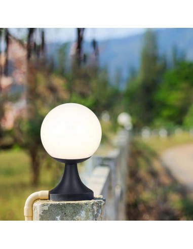 11826-Lampada LED da Terra a Lanterna con Portalampada EColore Nero Opaco h mm IP-4