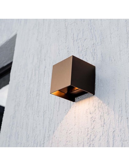 11888-Lampada LED da Giardino con Pannello solare e Sensore  Colore Corten   -5