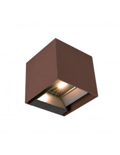 11889-Lampada LED da Giardino con Pannello solare e Sensore  Colore Corten   -1