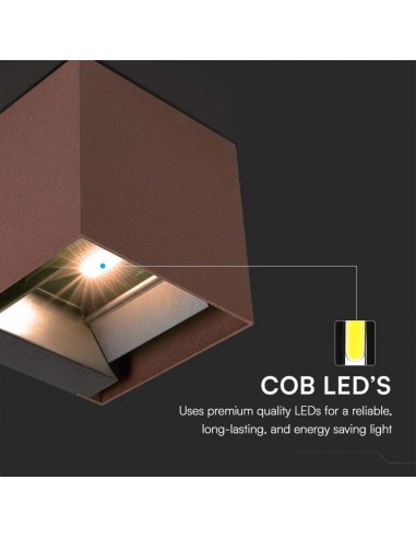 11889-Lampada LED da Giardino con Pannello solare e Sensore  Colore Corten   -6