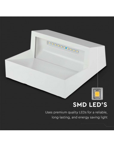 121403-Faretto LED Segnapasso Quadrato Montaggio a Plafone  Colore Bianco  -5