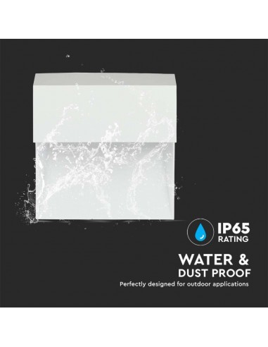 121403-Faretto LED Segnapasso Quadrato Montaggio a Plafone  Colore Bianco  -6