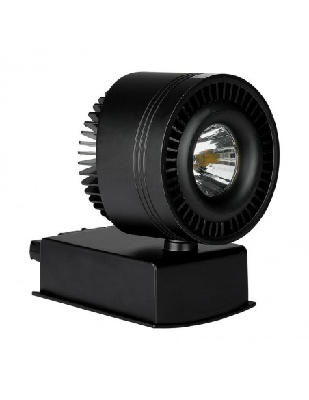 1235-Faretto LED COB da Binario  Colore Nero  CRI-1
