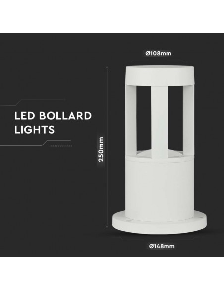 128317-Lampada LED da Giardino Fissaggio a Terra LED COB  Colore Bianco hcm  -3