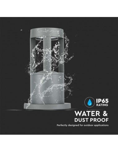 128319-Lampada LED da Giardino Fissaggio a Terra LED COB  Colore Grigio hcm  -7