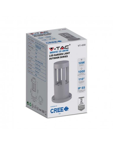 128320-Lampada LED da Giardino Fissaggio a Terra LED COB  Colore Grigio hcm  -2