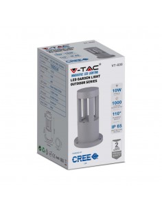 128321-Lampada LED da Giardino Fissaggio a Terra LED COB  Colore Grigio hcm  -1 2