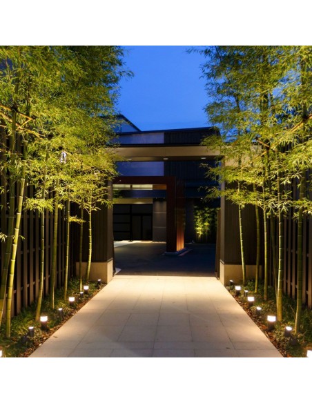 128323-Lampada LED da Giardino Fissaggio a Terra LED COB  Colore Nero hcm  -4