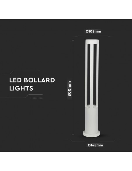 128325-Lampada LED da Giardino Fissaggio a Terra LED COB  Colore Bianco hcm  -3