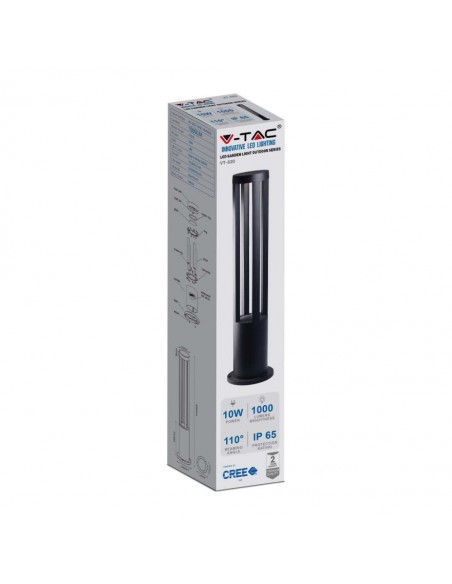 128333-Lampada LED da Giardino Fissaggio a Terra LED COB  Colore Nero hcm  -2