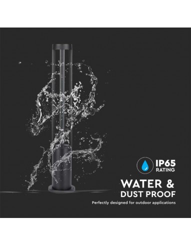 128333-Lampada LED da Giardino Fissaggio a Terra LED COB  Colore Nero hcm  -5