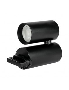 1297-Faretto LED da Binario  Colore Nero  CRI-1