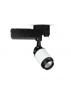 1334-Faretto LED da Binario  Colore Nero e Bianco -1