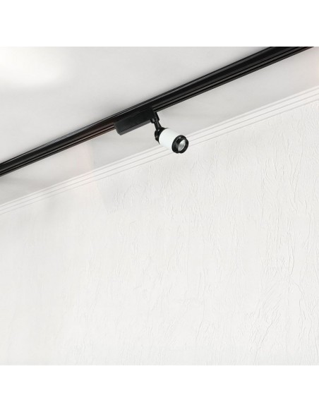 1334-Faretto LED da Binario  Colore Nero e Bianco -4