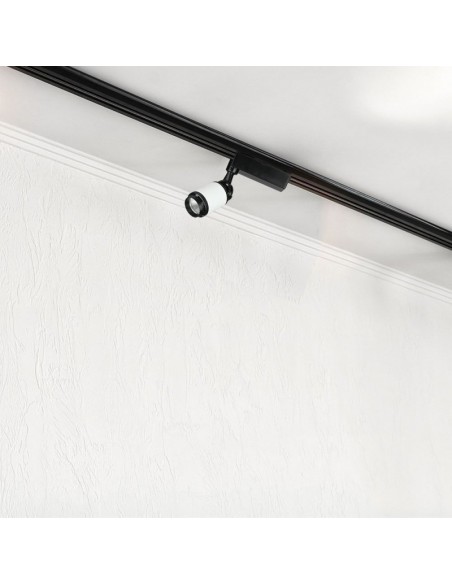 1340-Faretto LED da Binario  Colore Nero e Bianco -6