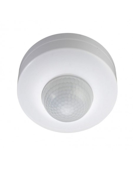 1355-Sensore di Movimento a Infrarossi  Montaggio a Plafone Con funzionalità ON/OFF Colore Bianco Max  IP-1