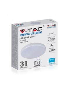 13949-Plafoniera LED Chip Samsung Rotonda  LM/W Colore Bianco  IP-1 2