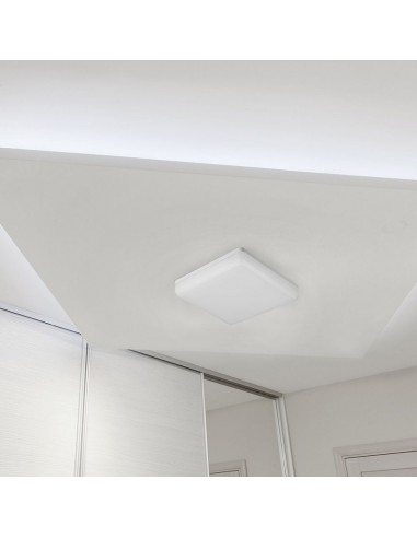 13979-Plafoniera LED Chip Samsung Quadrata  LM/W Colore Bianco  IP-4