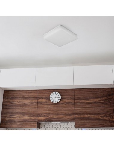 13979-Plafoniera LED Chip Samsung Quadrata  LM/W Colore Bianco  IP-5