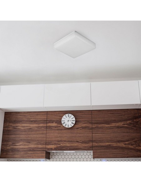 13979-Plafoniera LED Chip Samsung Quadrata  LM/W Colore Bianco  IP-5