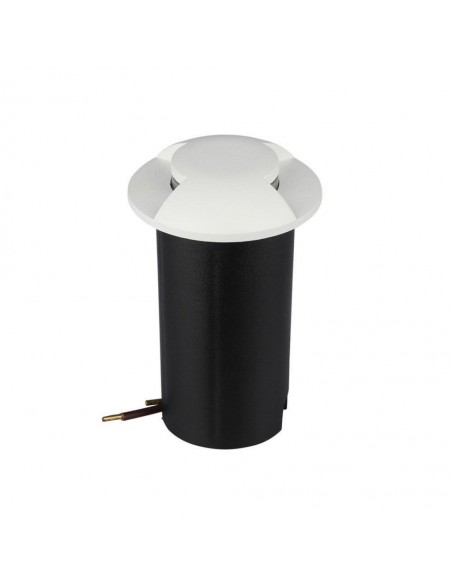 1467-Faretto LED Segnapasso a Cilindro da Interramento  Doppio Fascio Luminoso Colore Bianco V   Driver non Incluso-1