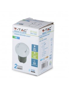 1467-Faretto LED Segnapasso a Cilindro da Interramento  Doppio Fascio Luminoso Colore Bianco V   Driver non Incluso-1 2