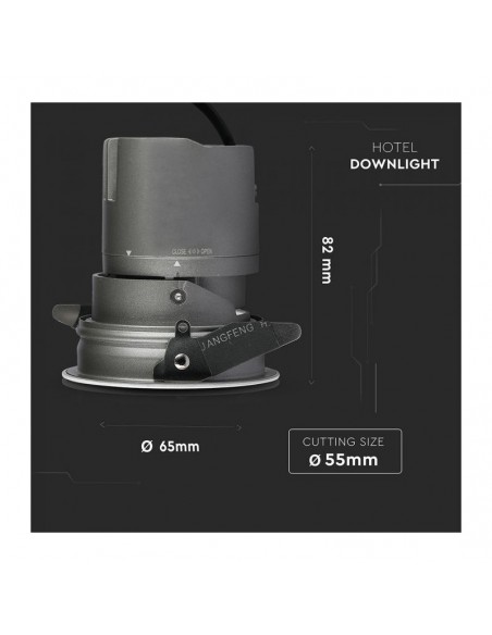 1480-Faro da Incasso LED COB per Hotel  Orientabile di   CRI-3
