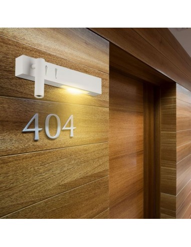 1488-Applique da Hotel per Lettura con  LED  e  Colore Bianco -5