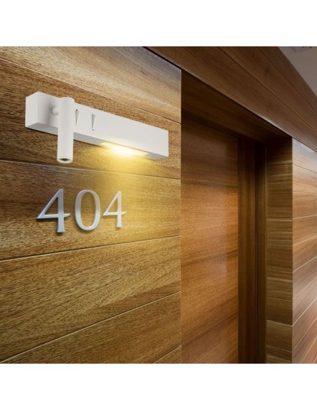 1488-Applique da Hotel per Lettura con  LED  e  Colore Bianco -5