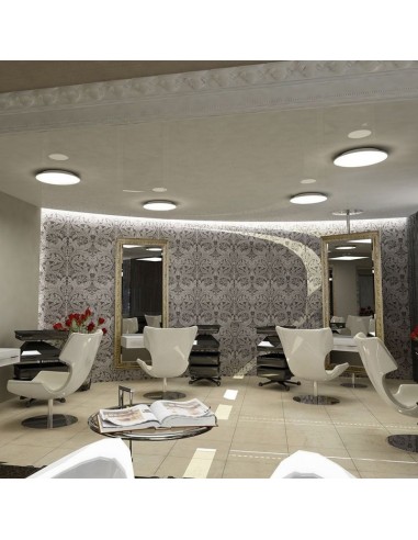 1497-Plafoniera LED Rotonda   in  Effetto Stellato Compatibile con Google Home e Amazon Alexa Dimmerabile-4